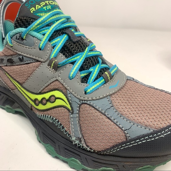 ❌SOLD❌Saucony Grid Raptor TR S15283-2, Gray & Teal, Womens Running Shoes Size: 9 - Picture 12 of 13